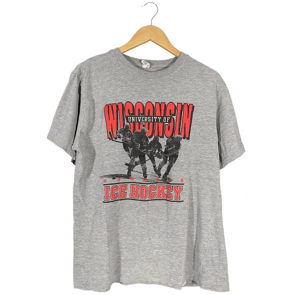 Vintage Wisconsin hockey graphic tee - Picture 1 of 6